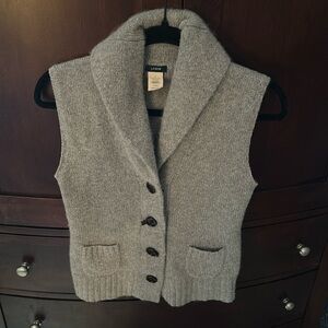Shawl collar vest